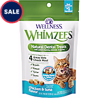 Whimzees Wellness Natural Chicken & Tuna Flavor Cat Dental Treats