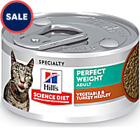 Hill's Science Diet Adult Perfect Weight Vegetable & Turkey Medley Canned Cat Food