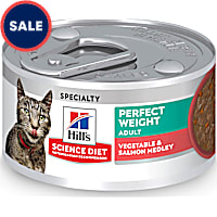 Hill's Science Diet Adult Perfect Weight Vegetable & Salmon Medley Canned Cat Food