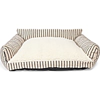 Petco Tan Striped Sofa Style Dog Bed
