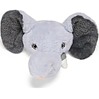 Petco Elephant Head Plush with Nylon Horns Dog Toy