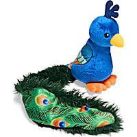 Petco Peacock Long Tail Plush Dog Toy