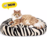 Petco Zebra Print Bolster Mat Cat Bed