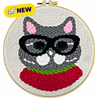 Petco Glasses Cat Punch Needle Kit