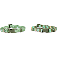 Petco Green Printed Dog Collar Set