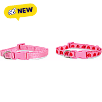 Petco Pink Printed Dog Collar Set
