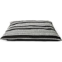 Petco Black & Grey Houndstooth Striped Pillow Dog Bed