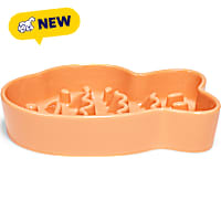 Petco Ceramic Fish Shaped Slow Feeder Cat Bowl