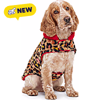 Petco Leopard/Red Reversible Pet Cozy Coat