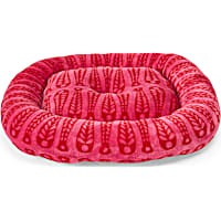 Petco Red & Pink Fish Bolster Mat Cat Bed