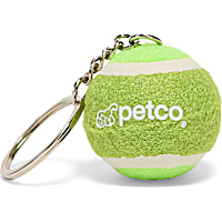 Petco Mini Green Tennis Ball Keychain