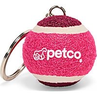 Petco Mini Pink Tennis Ball Keychain