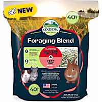 Oxbow Foraging Hay Blends Western Timothy & Teff,Hay for Rabbits, Guinea Pigs, Chinchillas, Small Pets