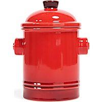 Petco Ceramic Red Fire Hydrant Treat Jar
