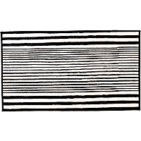Petco Black & White Stripe Washable Pet Placemat