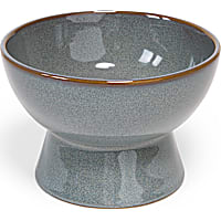 Petco Teal Glazed Ceramic Elevated Dog Bowl
