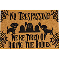 Petco No Trespassing Halloween Door Mat