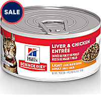 Hill's Science Diet Liver & Chicken Entree Adult Light Canned Cat Food