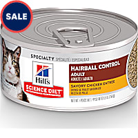 Hill's Science Diet Adult Hairball Control Savory Chicken Entree Canned Wet Cat Food