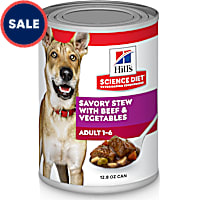 Hill's Science Diet Adult Savory Stew with Beef & Vegetables Canned Wet Dog Food