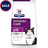 Hill's Prescription Diet y/d Thyroid Care Chicken Flavor Dry Cat Food
