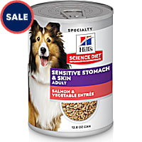 Hill's Science Diet Adult Sensitive Stomach & Sensitive Skin Salmon & Vegetable Entree Canned Wet Dog Food