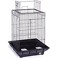Prevue Pet Products Clean Life Series Playtop Bird Cage in Black