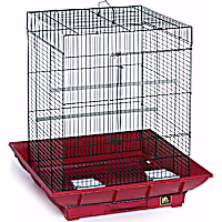 Prevue Pet Products Clean Life Series Bird Cage in Red & Black