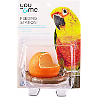 You & Me Orange Seed Cup Bird Feeder
