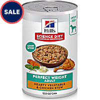 Hill's Science Diet Hearty Vegetable & Chicken Stew Adult Perfect Weight Canned Wet Dog Food