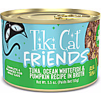 Tiki Cat Aloha Friends Tuna, Ocean Whitefish & Pumpkin Wet Cat Food