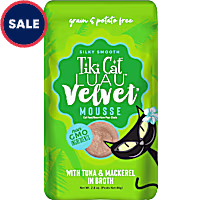 Tiki Cat Luau Velvet Mousse Tuna & Mackerel Complete & Balanced Wet Cat Food