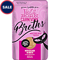 Tiki Cat Savory Broth with Meaty Bits Salmon Flavored Cat Treats