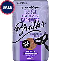 Tiki Cat Savory Broth with Meaty Bits Duck And Chicken Flavored Cat Treats