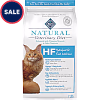 Blue Buffalo Natural Veterinary Diet HF Hydrolyzed Intolerance, Salmon, Dry Cat Food