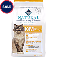 Blue Buffalo Natural Veterinary Diet K+M Kidney + Mobilty Support Formula Chicken Dry Cat Food