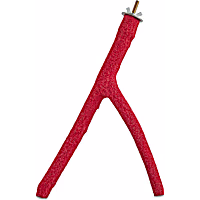 You & Me Red Forked Sand Bird Perch