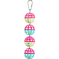 You & Me Jingle Lattice Balls Noisemaking Bird Toy