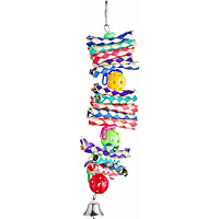 You & Me Finger Trap & Balls Noisemaking Bird Toy