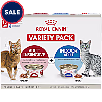Royal Canin Feline Health Nutrition Indoor Adult & Adult Instinctive Wet Cat Food Variety Pack