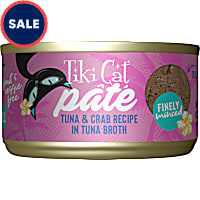 Tiki Cat Grill Tuna & Crab Recipe Pate Wet Cat Food