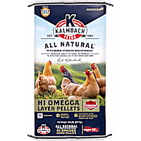 Kalmbach Feeds All Natural 17% Hi Omega Layer Pellets for Chickens