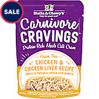 Stella & Chewy's Carnivore Cravings Protein Rich Meal or Topper Chicken & Chicken Liver Recipe Wet Cat Food