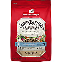Stella & Chewy's SuperBlends Raw Coated Wholesome Grains Wild-Caught Whitefish & Salmon Recipe with Superfoods Dry Dog Food