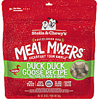 Stella & Chewy's Freeze Dried Raw Duck Duck Goose Meal Mixer High Protein Dry Dog Food Topper