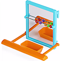 You & Me Mirror Bird Toy with Beads