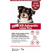 K9 Advantix, Tick & Mosquito Prevention 2-Monthly Treatments for Large Dogs