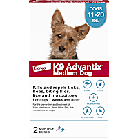 K9 Advantix, Tick & Mosquito Prevention 2-Monthly Treatments for Medium Dogs