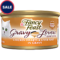Purina Fancy Feast Gravy Lovers Chicken Hearts and Liver Feast Grilled Gourmet in Wet Cat Food Gravy