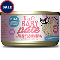 Tiki Cat Baby Chicken, Salmon & Chicken Liver Pate Wet Food for Kittens
